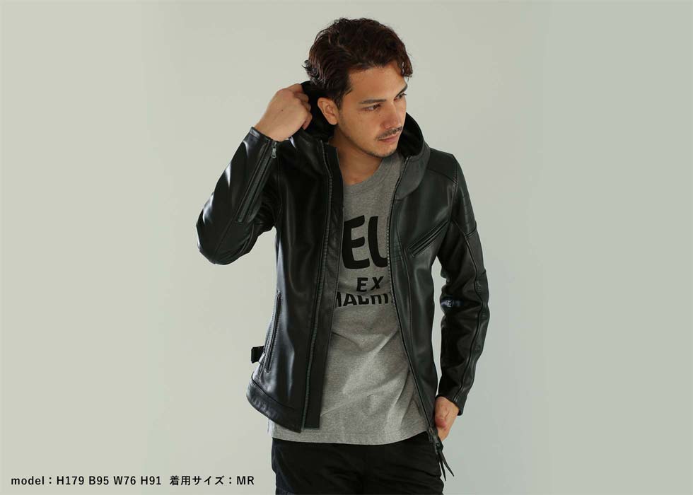 美品　HYOD ROMAN BLACK LOA レザージャケット　ブラック　LL 美品 HYOD ROMAN BLACK LOA レザージャケット ブラック LL 【公式通販】